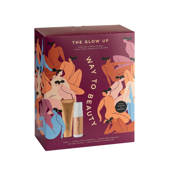 Way to Beauty | The Glow Up Tanning Gift Set Dark