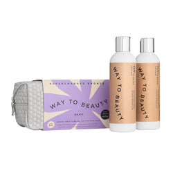 Way to Beauty Supercharged Bronze Self Tanning Lotion Duo Pack DARK