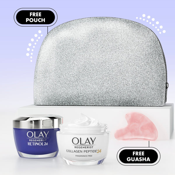 OLAY Collagen Peptide and Retinol Set with Gua Sha