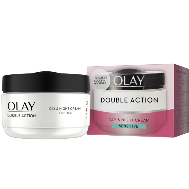 Olay Double Action Day Cream Face Moisturiser Sensitive 50ml