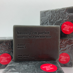 Holler and Glow 100% Vegan Face and Body Soap Charcoal